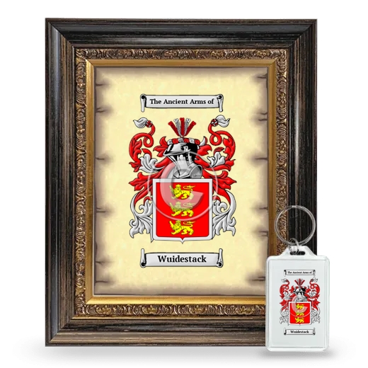 Wuidestack Framed Coat of Arms and Keychain - Heirloom