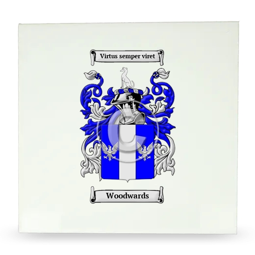 Woodwards Large Ceramic Tile with Coat of Arms