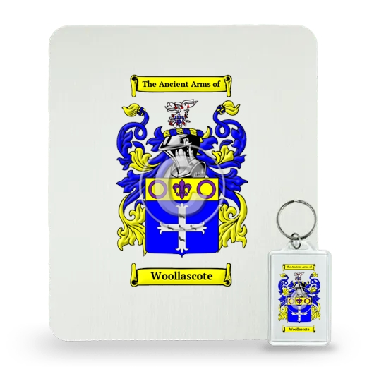 Woollascote Mouse Pad and Keychain Combo Package