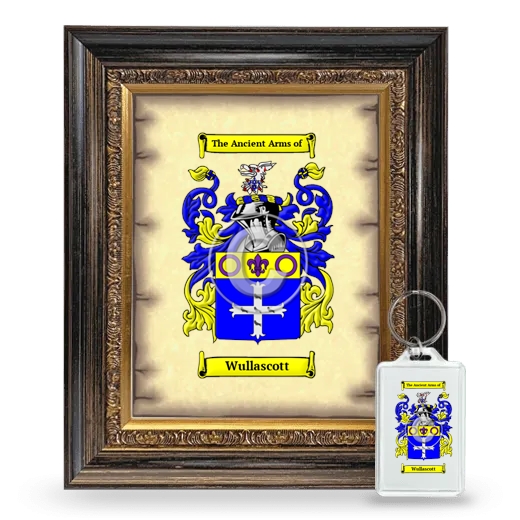 Wullascott Framed Coat of Arms and Keychain - Heirloom