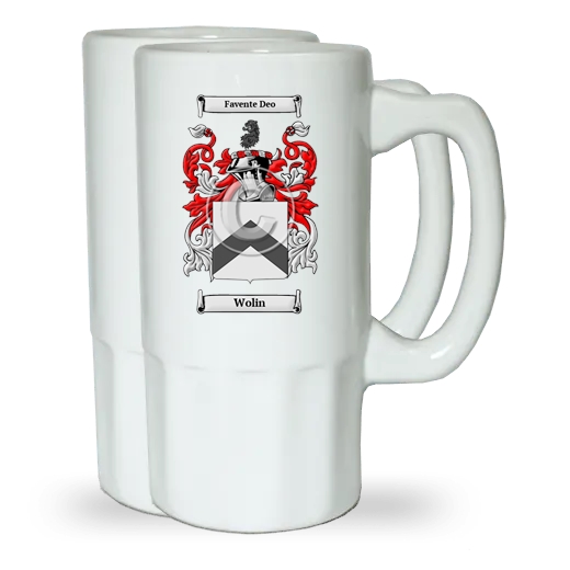 Wolin Pair of Beer Steins