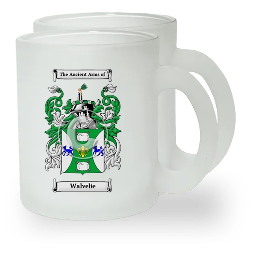 Walvelie Pair of Frosted Glass Mugs