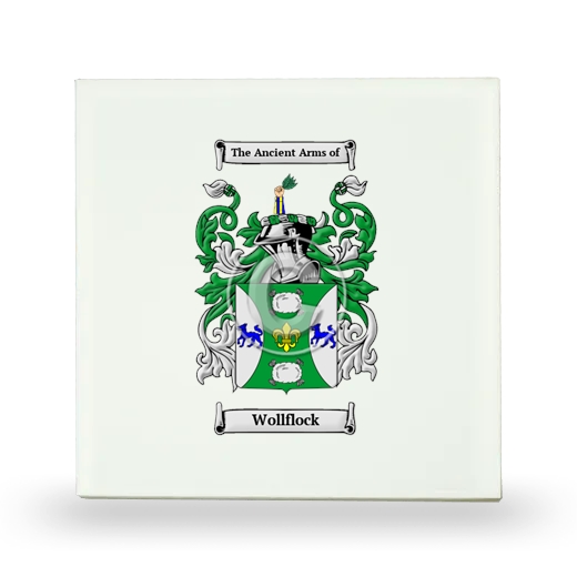 Wollflock Small Ceramic Tile with Coat of Arms