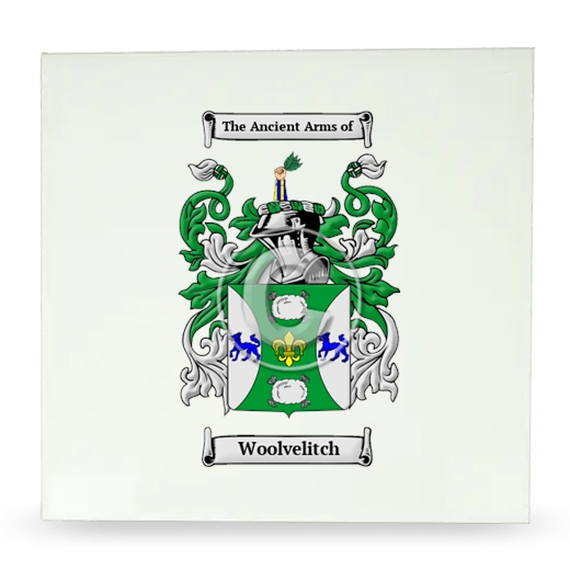 Woolvelitch Large Ceramic Tile with Coat of Arms