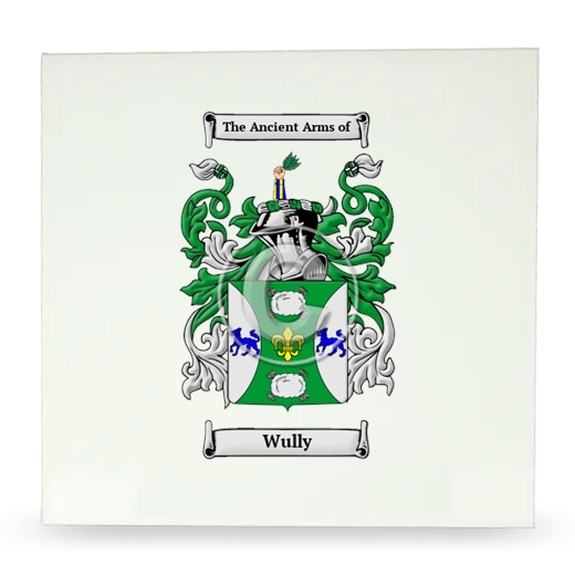 Wully Large Ceramic Tile with Coat of Arms