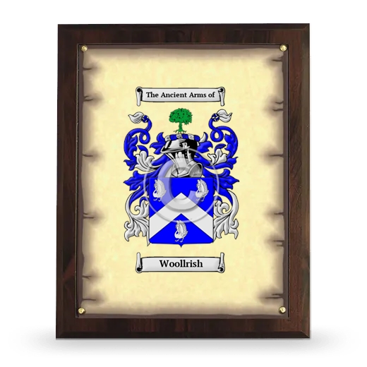 Woollrish Coat of Arms Plaque
