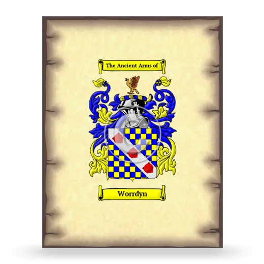 Worrdyn Coat of Arms Print