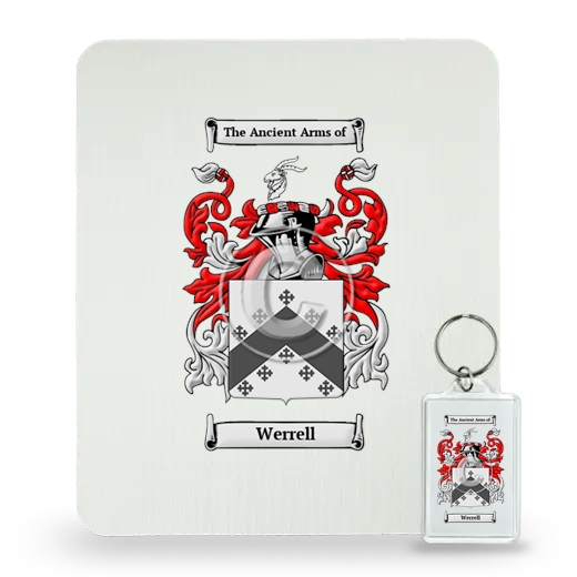 Werrell Mouse Pad and Keychain Combo Package