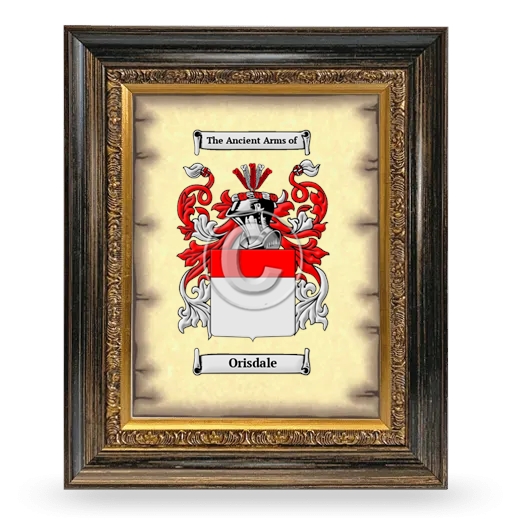 Orisdale Coat of Arms Framed - Heirloom