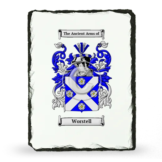 Worstell Coat of Arms Slate