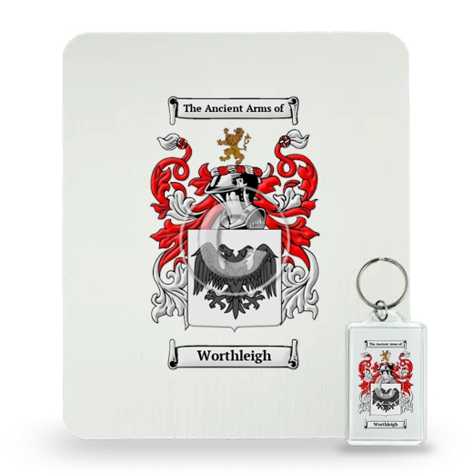 Worthleigh Mouse Pad and Keychain Combo Package