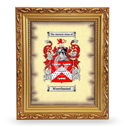 Worrthmind Coat of Arms Framed - Gold