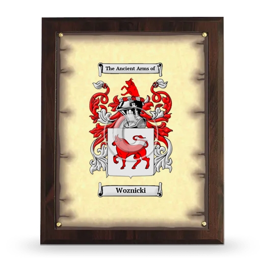 Woznicki Coat of Arms Plaque