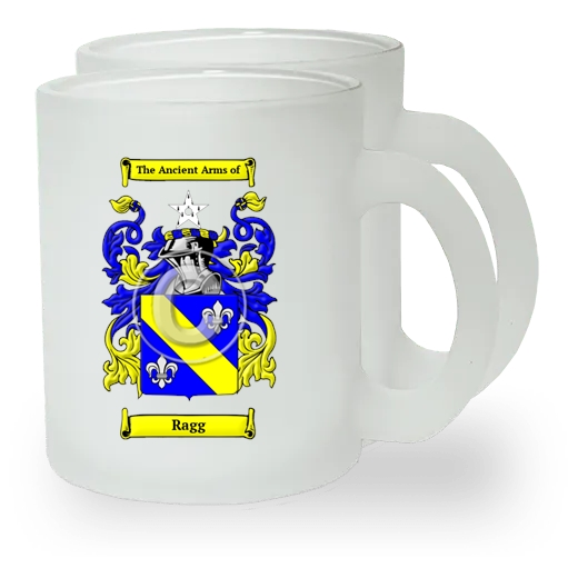 Ragg Pair of Frosted Glass Mugs