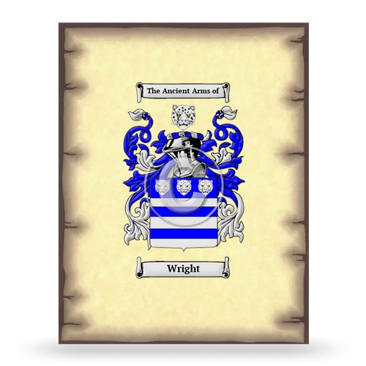 Wright Coat of Arms Print