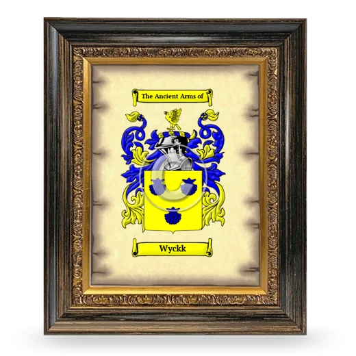 Wyckk Coat of Arms Framed - Heirloom