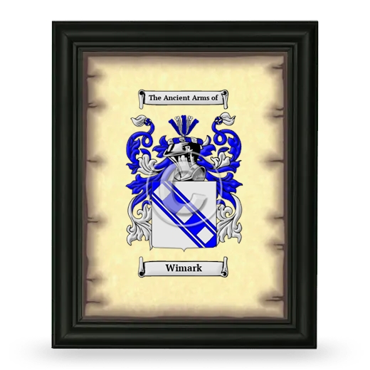 Wimark Coat of Arms Framed - Black