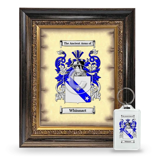 Whinnart Framed Coat of Arms and Keychain - Heirloom