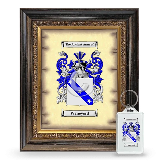 Wyneyord Framed Coat of Arms and Keychain - Heirloom