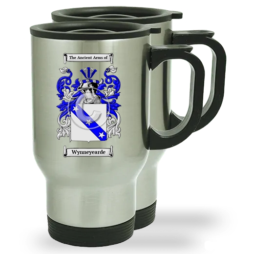 Wynneyearde Pair of Steel Travel Mugs