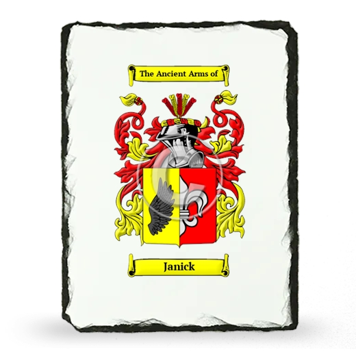 Janick Coat of Arms Slate