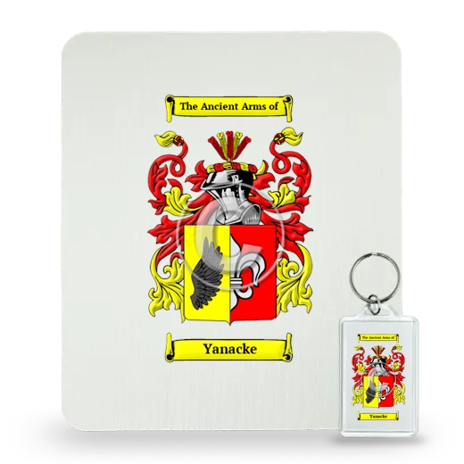 Yanacke Mouse Pad and Keychain Combo Package