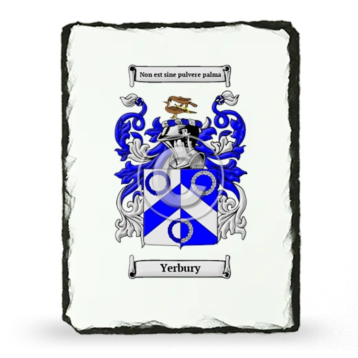Yerbury Coat of Arms Slate