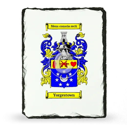 Yorgestown Coat of Arms Slate