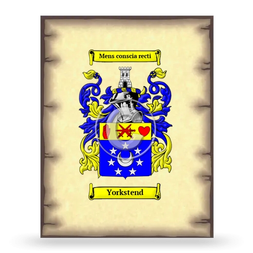 Yorkstend Coat of Arms Print