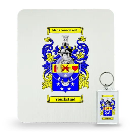 Yourkstind Mouse Pad and Keychain Combo Package