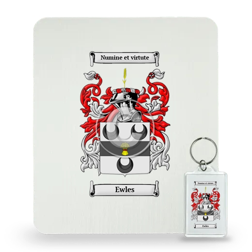 Ewles Mouse Pad and Keychain Combo Package