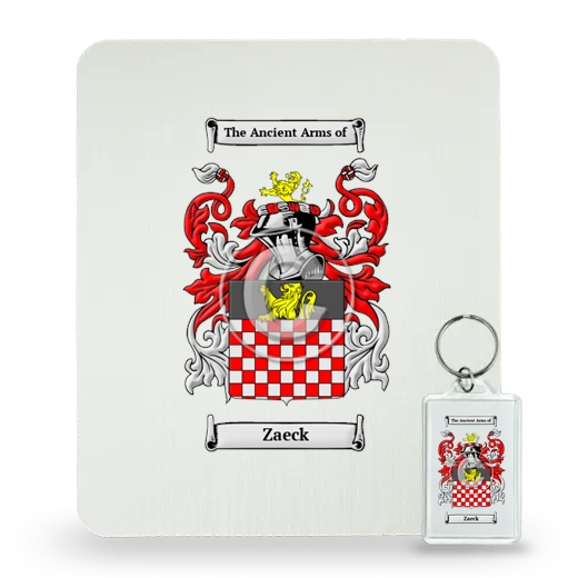 Zaeck Mouse Pad and Keychain Combo Package