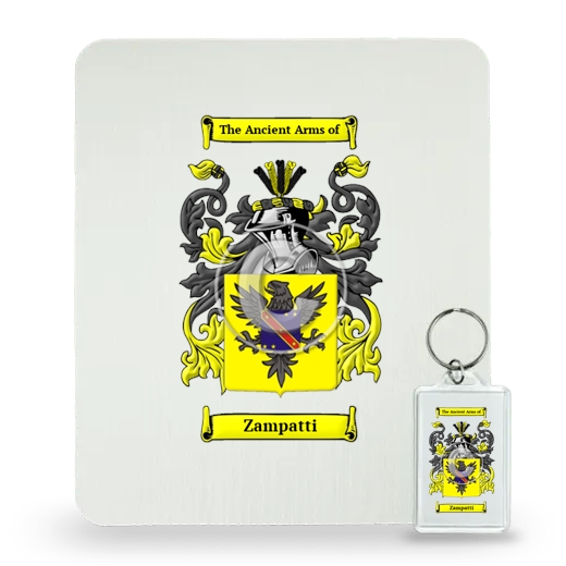 Zampatti Mouse Pad and Keychain Combo Package