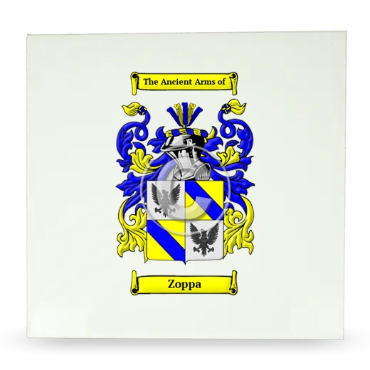 Zoppa Large Ceramic Tile with Coat of Arms
