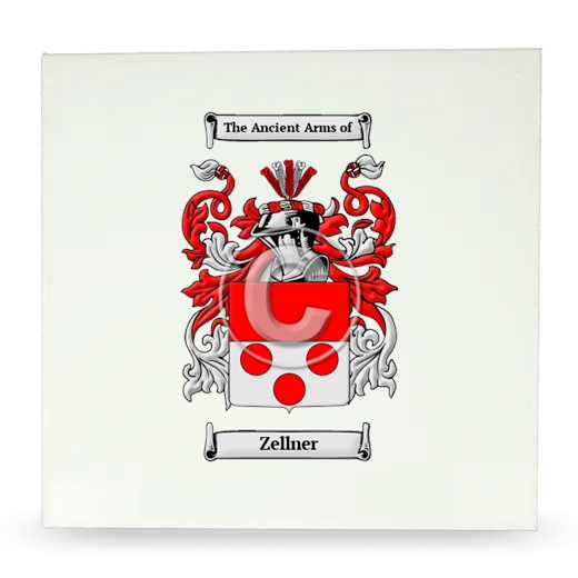 Zellner Large Ceramic Tile with Coat of Arms
