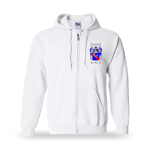 Zers Unisex Coat of Arms Zip Sweatshirt - White