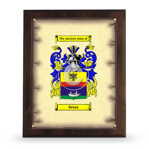 Sessa Coat of Arms Plaque