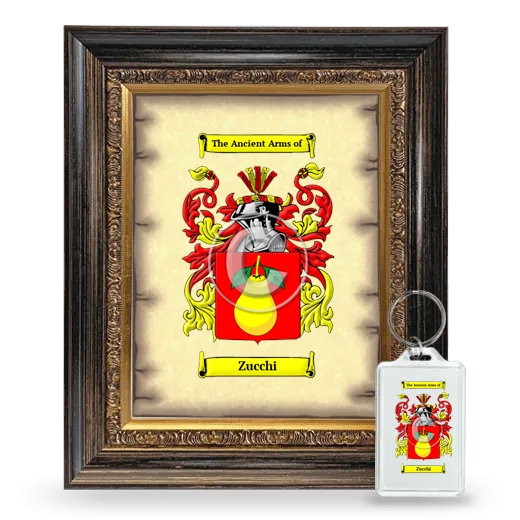 Zucchi Framed Coat of Arms and Keychain - Heirloom