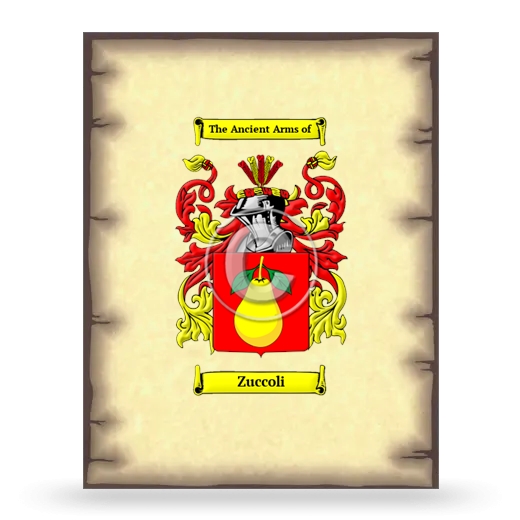 Zuccoli Coat of Arms Print