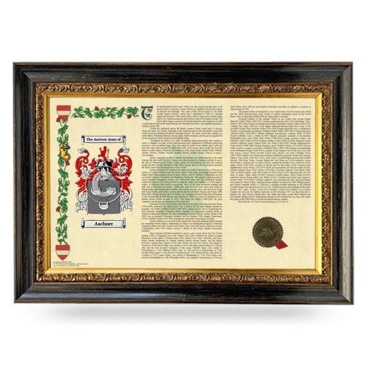 Aachner Armorial Landscape Framed - Heirloom