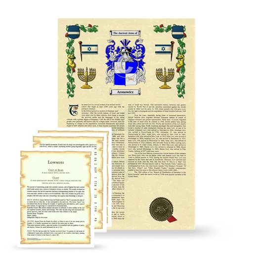 Aronowicz Armorial History and Symbolism package