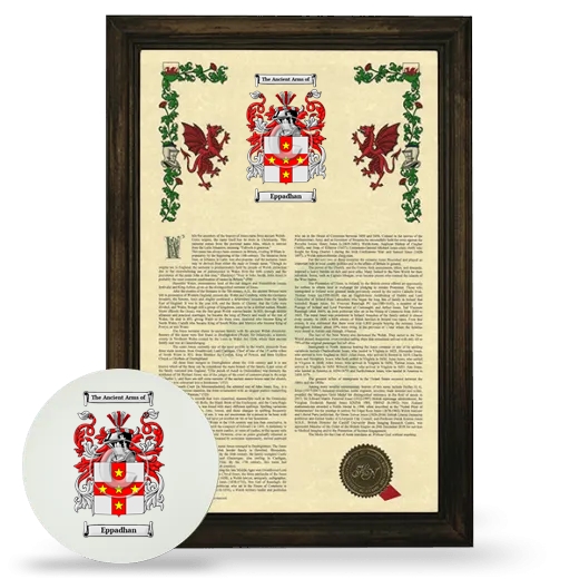 Eppadhan Framed Armorial History and Mouse Pad - Brown