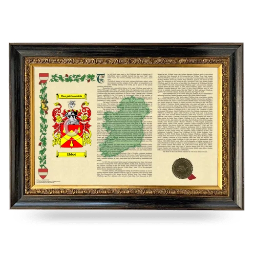 Ebbot Armorial Landscape Framed - Heirloom