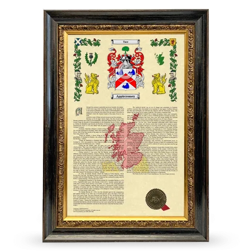 Appircromey Armorial History Framed - Heirloom