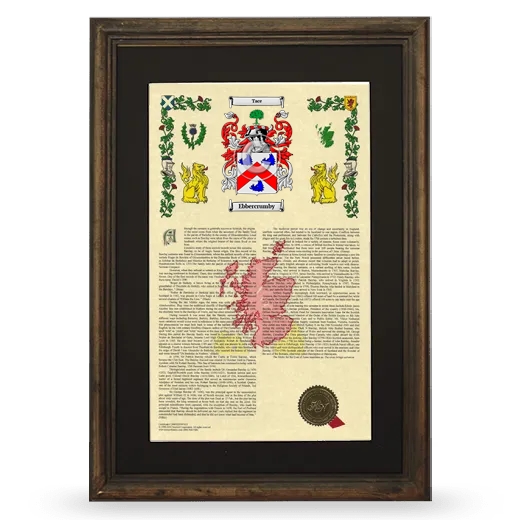 Ebbercrumby Deluxe Armorial Framed - Brown