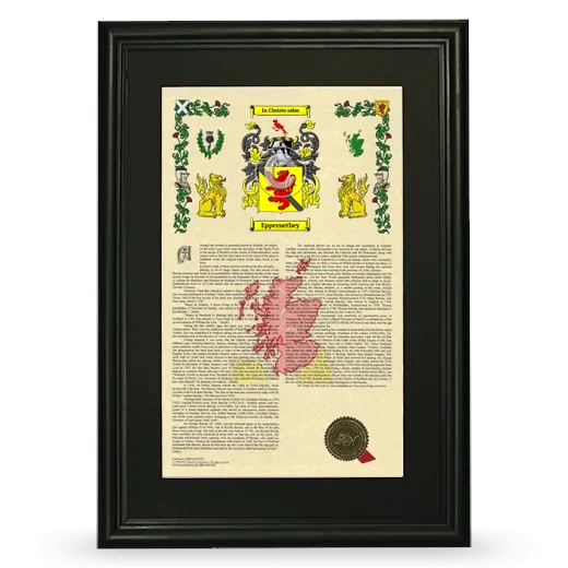 Eppernethey Deluxe Armorial Framed - Black