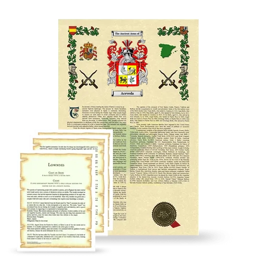 Aceveda Armorial History and Symbolism package