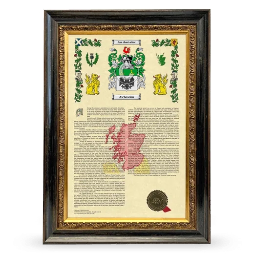 Aichesolm Armorial History Framed - Heirloom