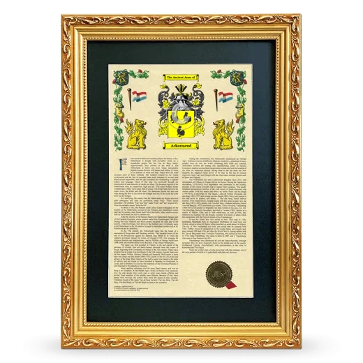 Ackarmend Deluxe Armorial Framed - Gold