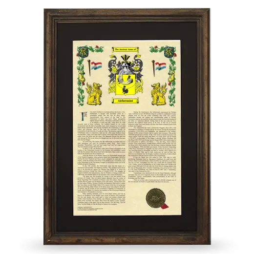 Aichermint Deluxe Armorial Framed - Brown